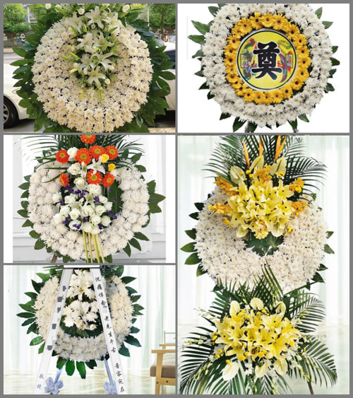 福建漳州平和县山格镇隆庆村花圈速递